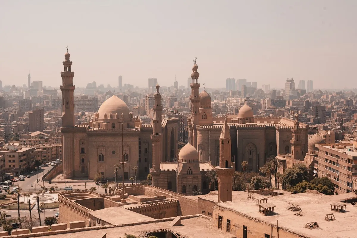 El Cairo, vista de las mezquitas y la ciudad