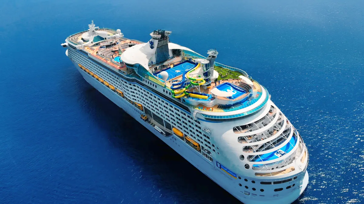 Mariner of the Seas visto desde el aire